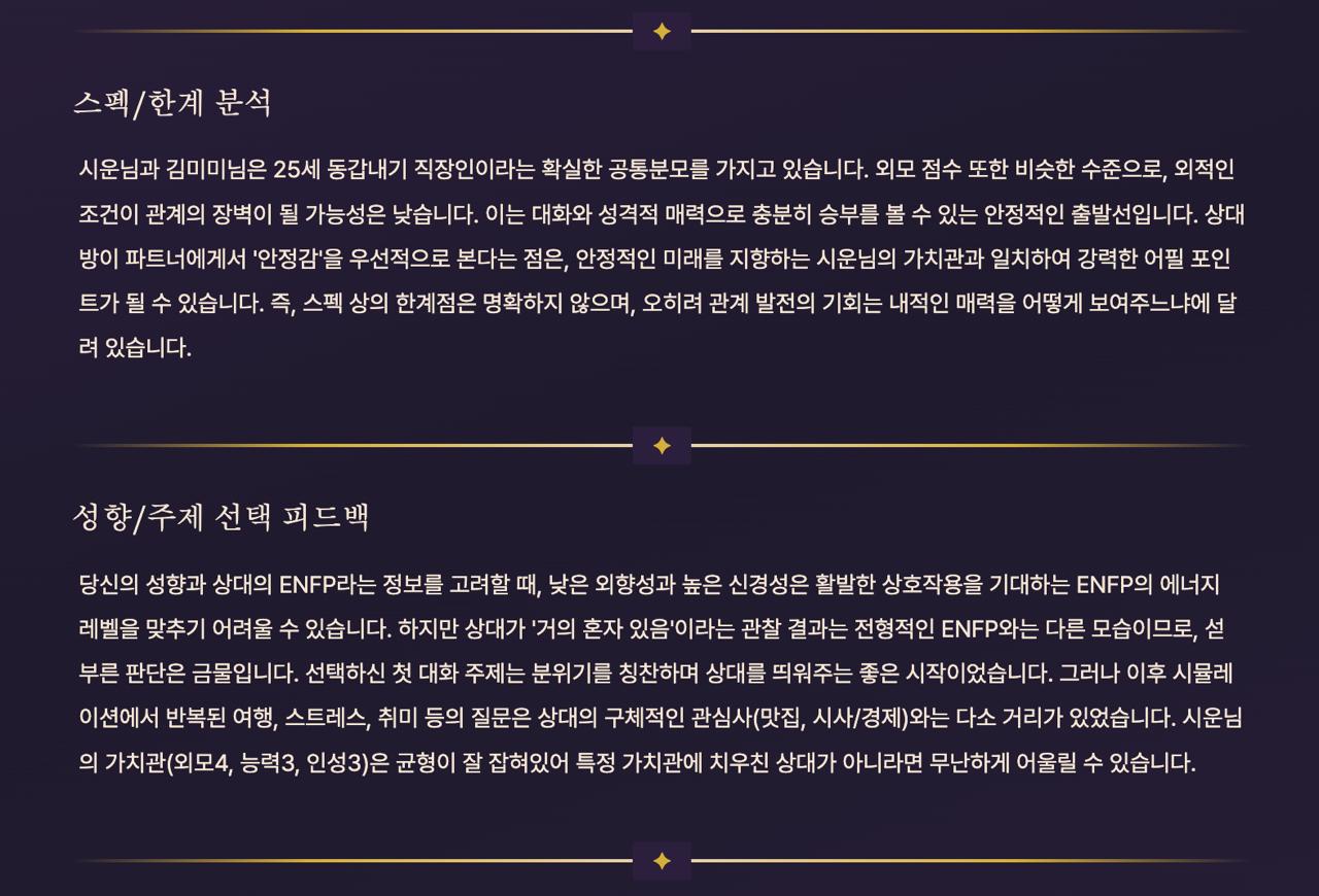 AI report — detail